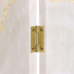 Ширма – перегородка «Дарим Красиво. Мрамор с золотой поталью», 200×160 см, цвет белый/золотой