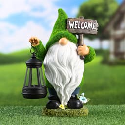 Садовая фигура - фонарь «Гном» 9×15×25 см, Greengo