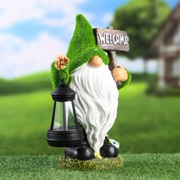 Садовая фигура - фонарь «Гном» 9×15×25 см, Greengo