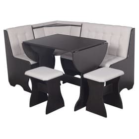 Кухонный уголок «КУ-1Л2У Т3», со столом, с табуретам, цвет венге/белый