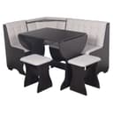 Кухонный уголок «КУ-1Л2У Т3», со столом, с табуретам, цвет венге/белый