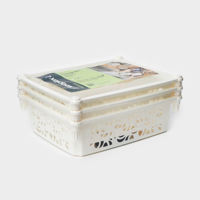 Этажерка напольная Prima, 3-х секционная, на колёсиках, МИКС