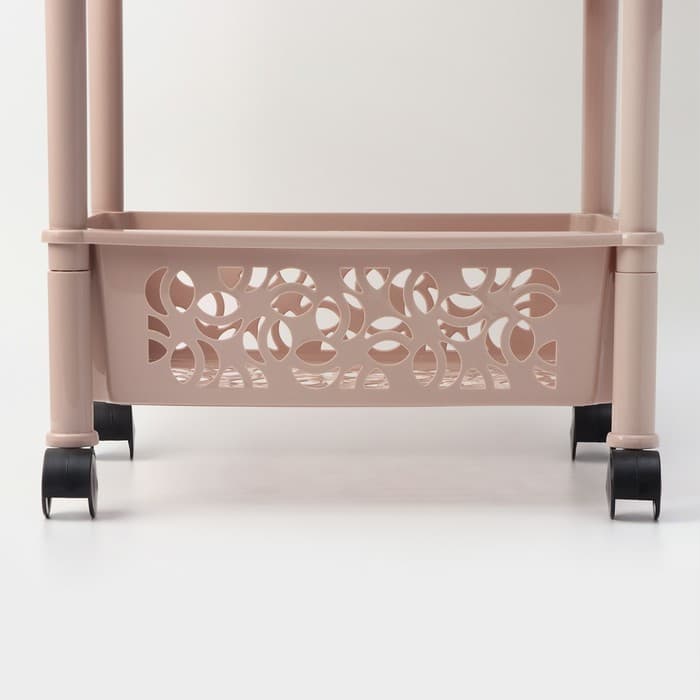 Этажерка напольная Prima, 3-х секционная, на колёсиках, МИКС