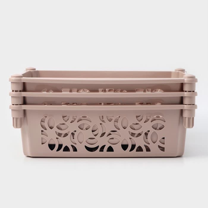 Этажерка напольная Prima, 3-х секционная, на колёсиках, МИКС