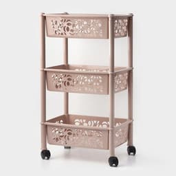 Этажерка напольная Prima, 3-х секционная, на колёсиках, МИКС