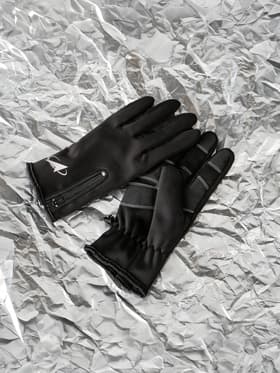 Перчатки РОСКОСМОС х ONLYTOP, р. S-M, чёрные