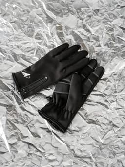 Перчатки РОСКОСМОС х ONLYTOP, р. S-M, чёрные