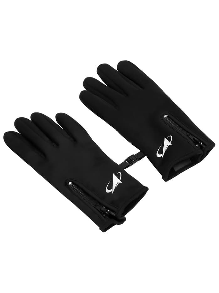 Перчатки РОСКОСМОС х ONLYTOP, р. S-M, чёрные