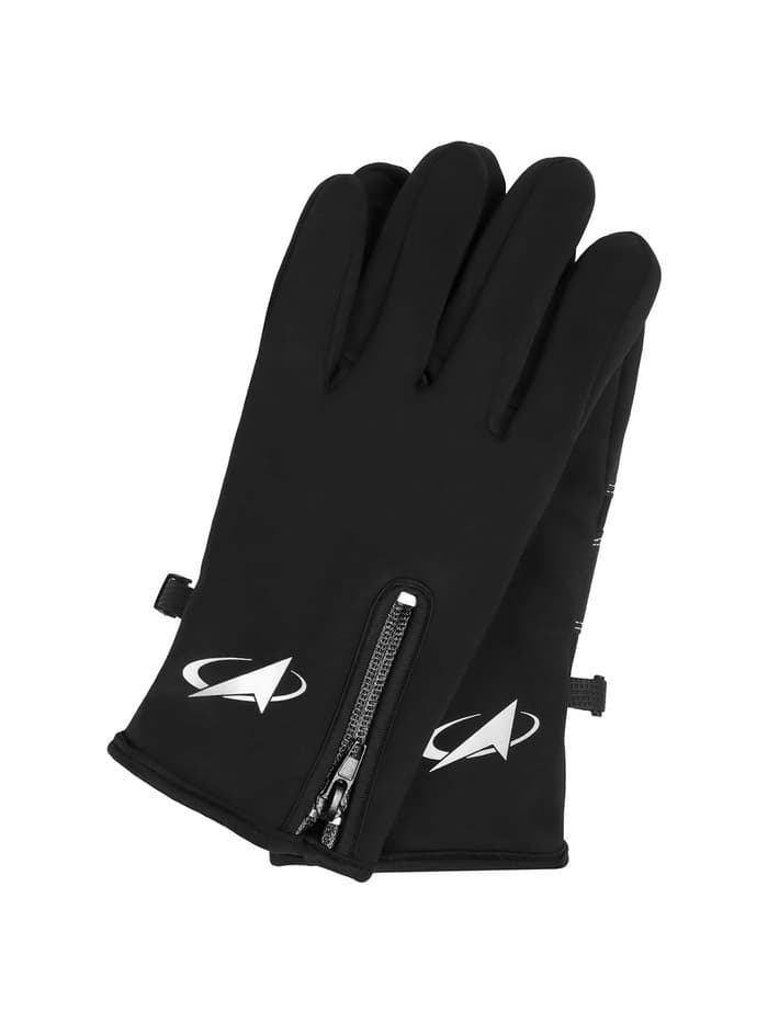 Перчатки РОСКОСМОС х ONLYTOP, р. S-M, чёрные