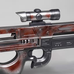 Макет оружия «Сувенирный бластер с оптикой», 64×33 см, пенополистирол