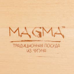 Сковорода - гриль Magma «Осан», 24×18×4 см, на деревянной подставке, индукция, чугун, чёрная
