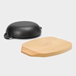 Сковорода Magma «Янсан», d=16.5 см, h=4.4, на деревянной подставке, индукция, чугун, чёрная