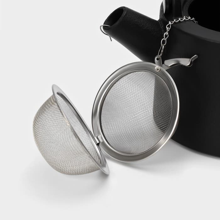 Чайник Magma «Сайгон», 1.1 л, чугун, с ситом, с эмалированным покрытием внутри, индукция, чугун, чёрный