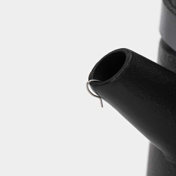 Чайник Magma «Сайгон», 1.1 л, чугун, с ситом, с эмалированным покрытием внутри, индукция, чугун, чёрный