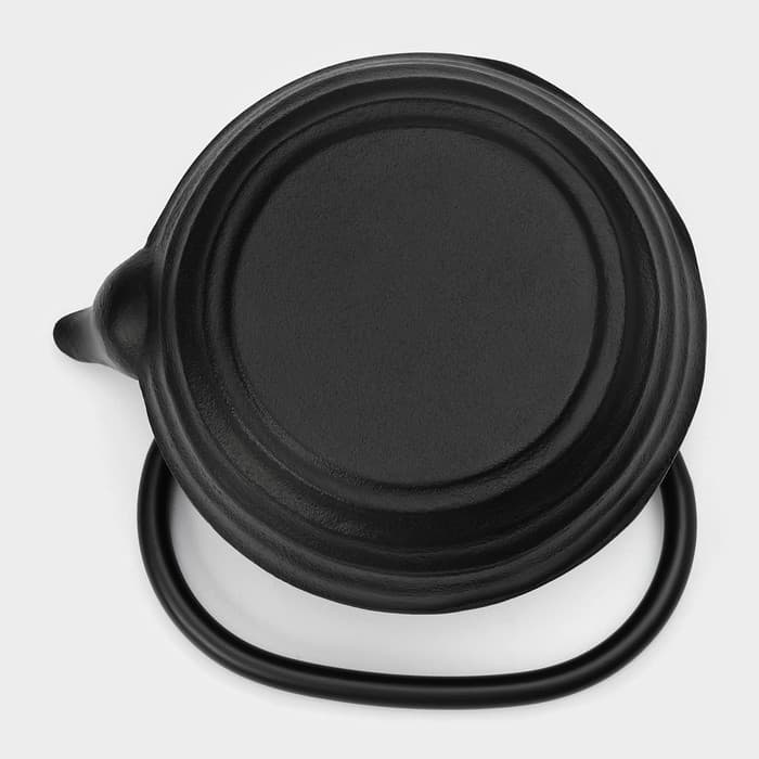 Чайник Magma «Танан», 800 мл, с ситом, с эмалированным покрытием внутри, индукция, чугун, чёрный