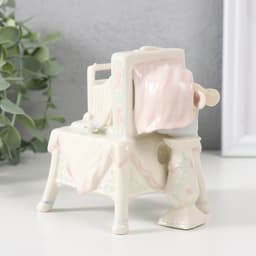 Сувенир музыкальный механический «Зайчик с ретро фотоаппаратом», керамика, 8.5×10.5×11 см