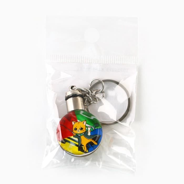 Брелок для ключей с фонариком «Кот», 4×2 см