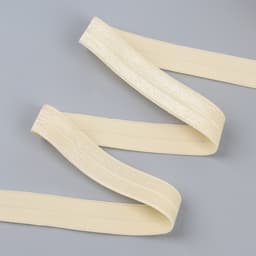 Косая бейка, эластичная, 15 мм, 50±1 м, бежевая