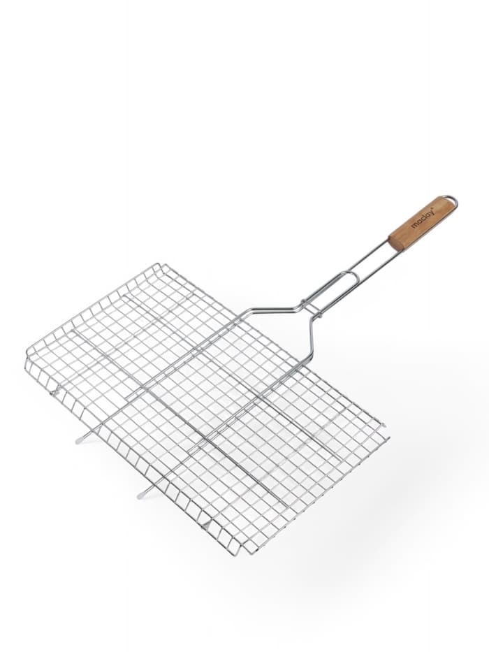 Решётка - гриль универсальная maclay, 26x45 см, хромированная сталь, для мангала