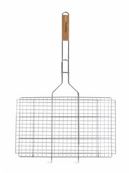 Решётка - гриль универсальная maclay, 26x45 см, хромированная сталь, для мангала