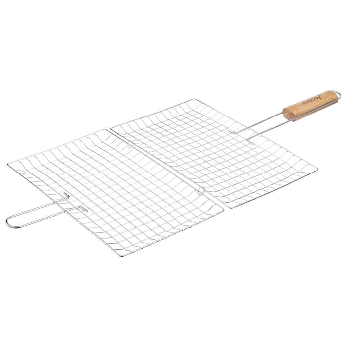 Решётка - гриль универсальная maclay, 21×34 см, хромированная сталь, для мангала