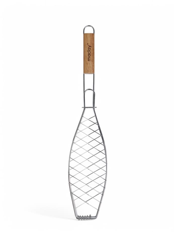 Решётка - гриль для рыбы maclay, 30×12 см, хромированная сталь, для мангала