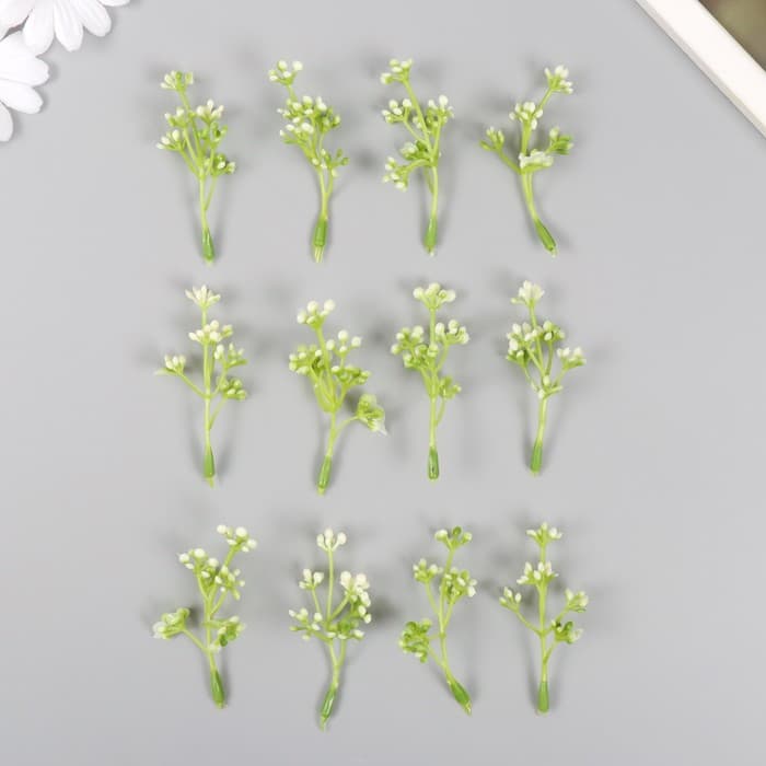 Искусственное растение для творчества «Бруния», набор 12 шт., 7 см