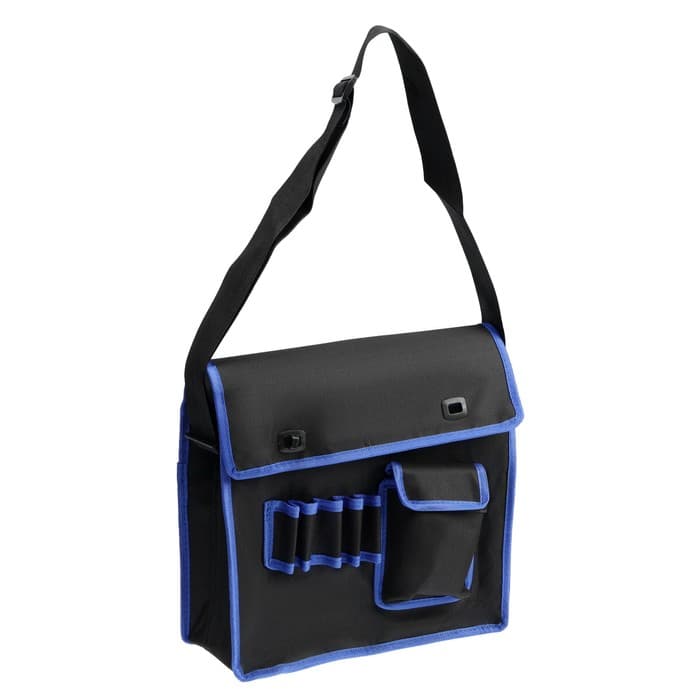 Сумка для инструментов ТУНДРА, карман и 5 петель, 2 отделения, ремень, 360×280×130 мм