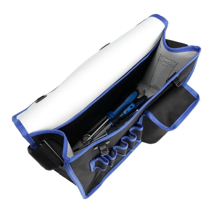 Сумка для инструментов ТУНДРА, карман и 5 петель, 2 отделения, ремень, 360×280×130 мм