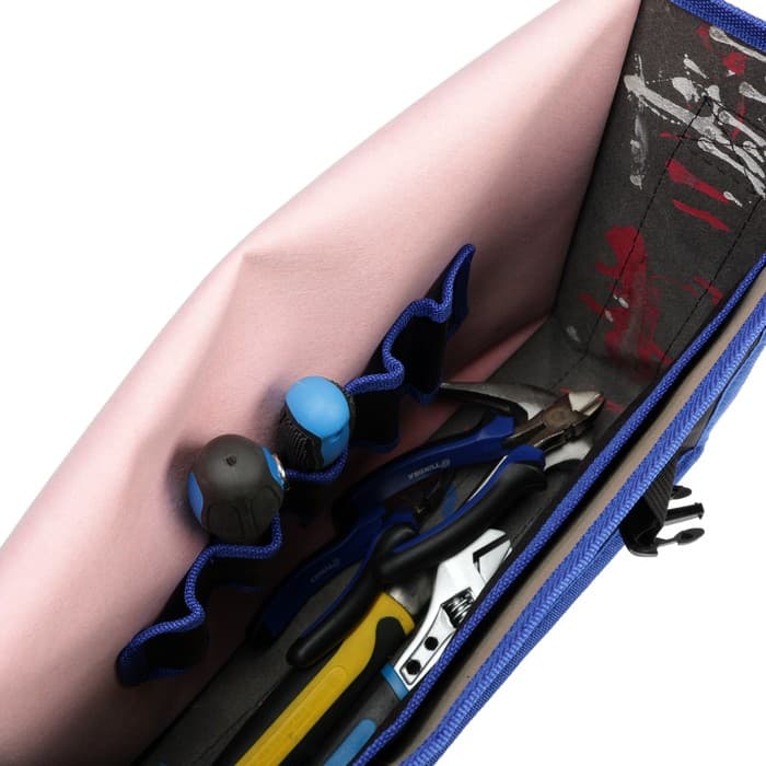 Сумка для инструментов ТУНДРА, 5 петель, два отделения, ремень, 400×320×130 мм