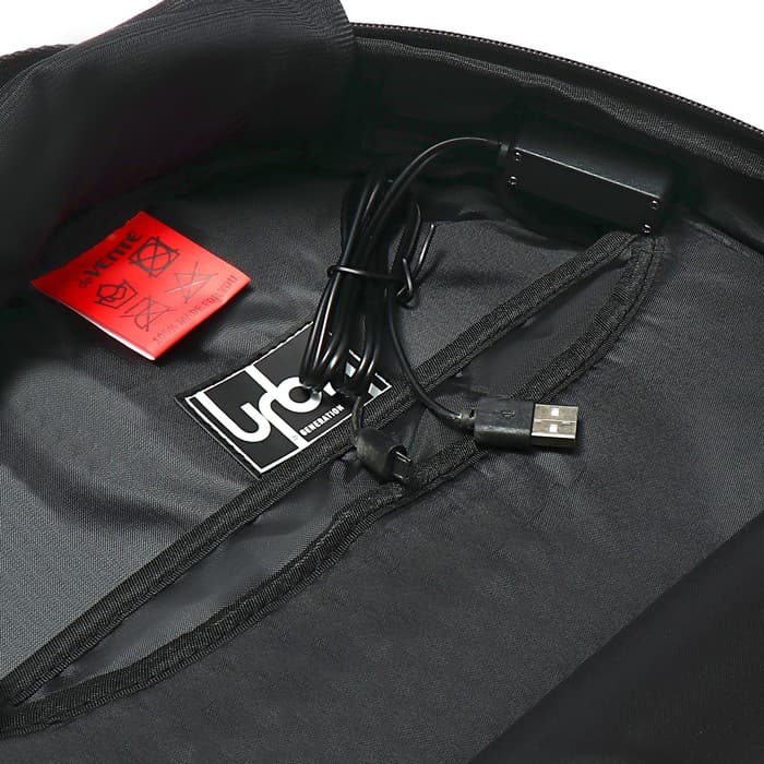 Рюкзак молодежный 39×30×17, эргономичная спинка, deVENTE Label 19L, + usb Gravity