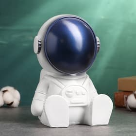 Копилка для денег «Космонавт», гипс, 18 см, белый