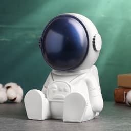 Копилка для денег «Космонавт», гипс, 18 см, белый