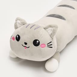 Мягкая игрушка «Кот-батон», 75 см, цвет серый