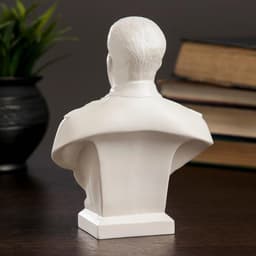 Бюст «Сталин белый», фигурка гипс, 7×12×16 см