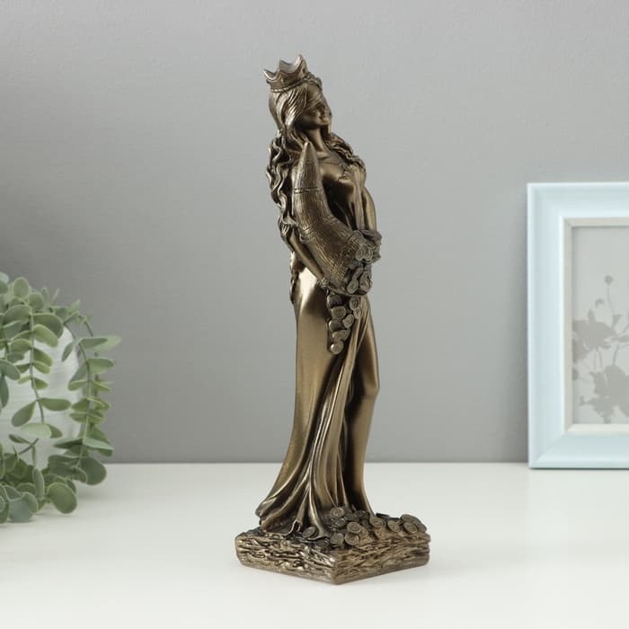 Фигура гипс «Фортуна», под бронзу, 30 см