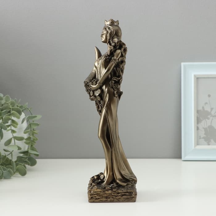Фигура гипс «Фортуна», под бронзу, 30 см