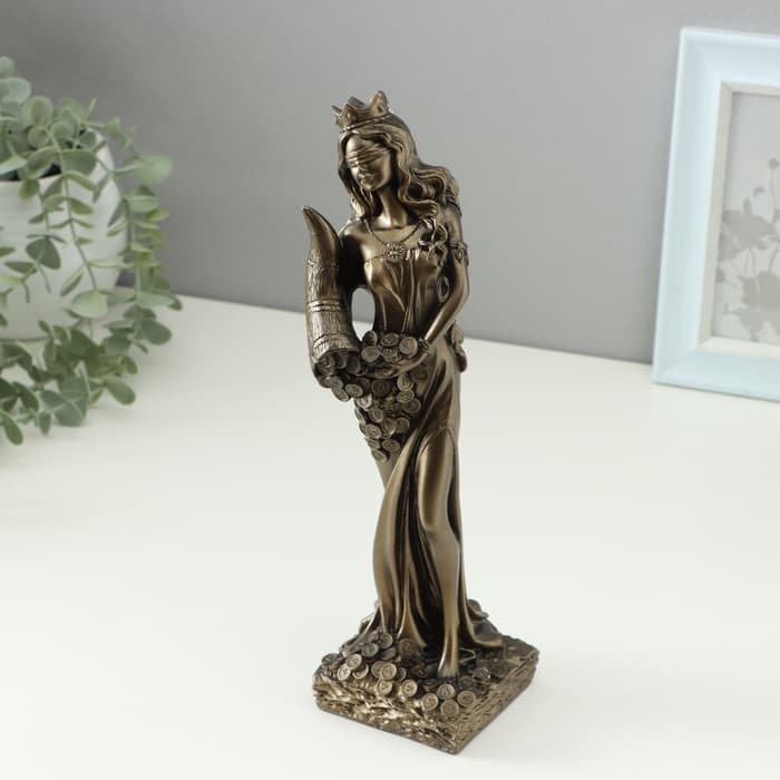 Фигура гипс «Фортуна», под бронзу, 30 см