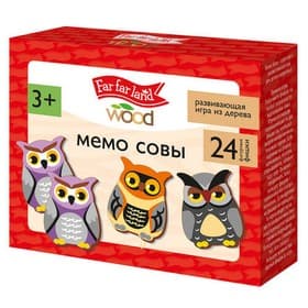 Игра настольная Десятое Королевство «МЕМО Совы. Far far land wood», 24 шт.