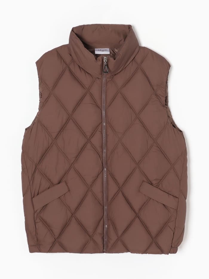 Жилет женский демисезонный на молнии Collorista, кофейный, размер 42