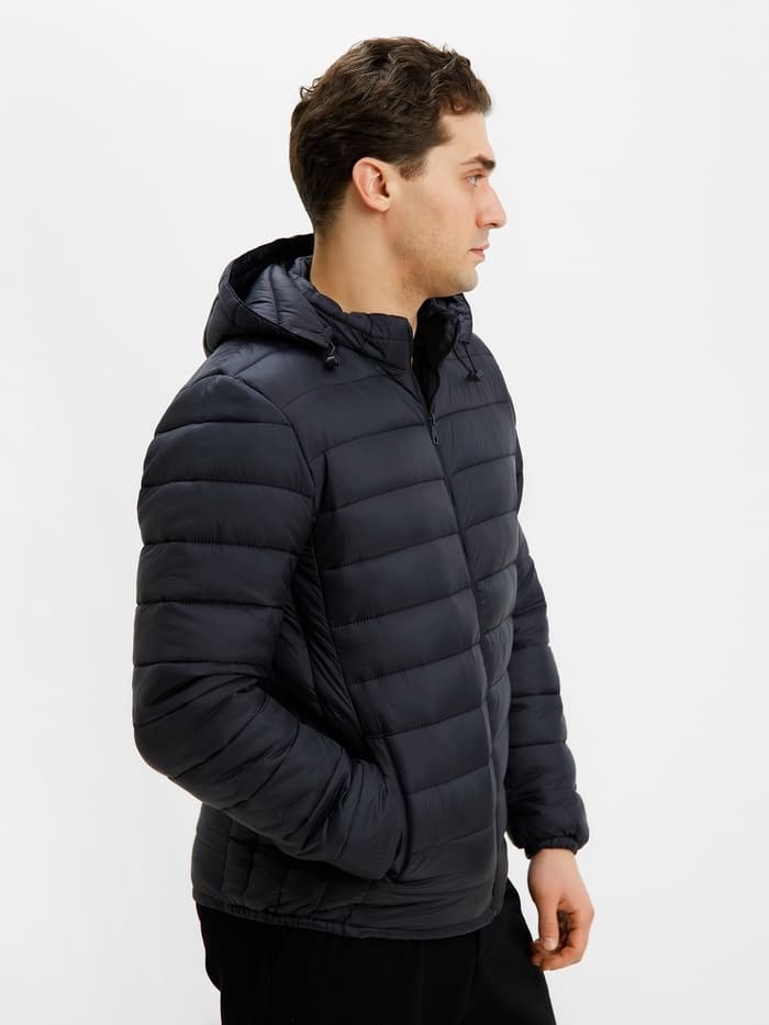 Куртка мужская на молнии Collorista, размер 50, чёрная