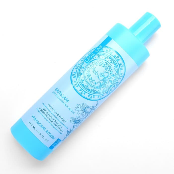 Бальзам для волос с экстрактом ромашки, зелёного чая и маслом ши, укрепление и рост, 470 мл, URAL LAB