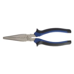 Длинногубцы ТУНДРА, CrV, никелированные, двухкомпонентные рукоятки, 200 мм