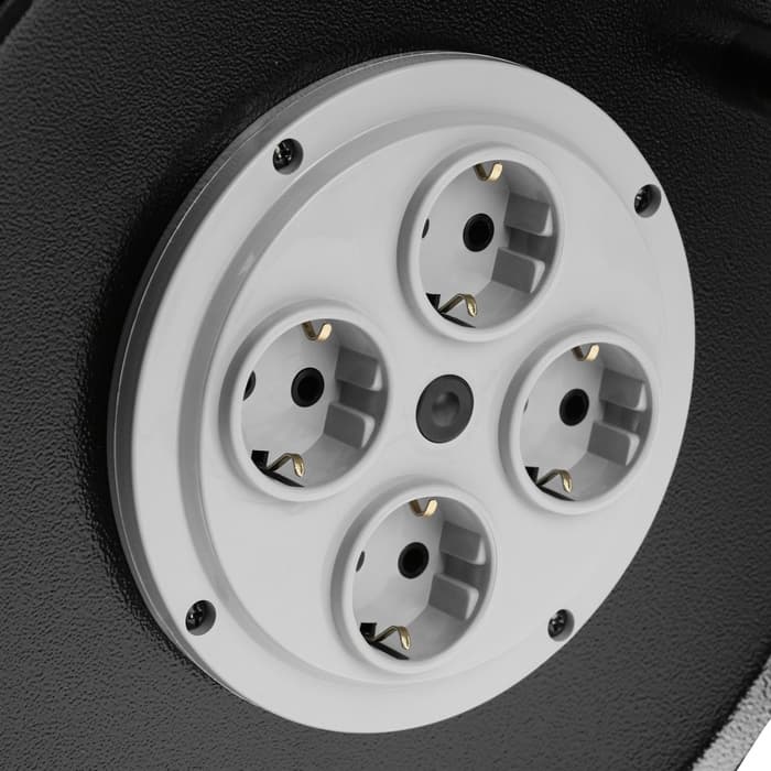 Удлинитель на катушке 30 м, 16 А, 250 В, IP20, ПВС 3×2.5, каркас металл