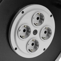 Удлинитель на катушке 30 м, 16 А, 250 В, IP20, ПВС 3×2.5, каркас металл