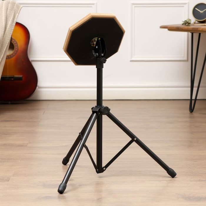 Набор барабанщика Music Life: пэд 8 дюймов, стойка, барабанные палочки, оранжевый