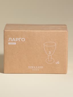 Рюмки SL Home «Ларго», 50 мл, 5×10.5 см, набор 6 шт., стекло, прозрачные