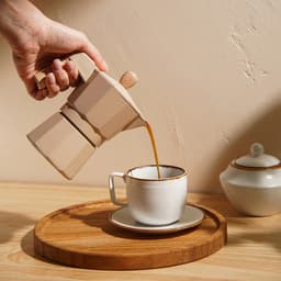 Кофеварка гейзерная SL Home «Ферамо», 150 мл, 11×15.5×12 см, алюминий, бежевая