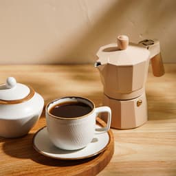 Кофеварка гейзерная SL Home «Ферамо», 150 мл, 11×15.5×12 см, алюминий, бежевая