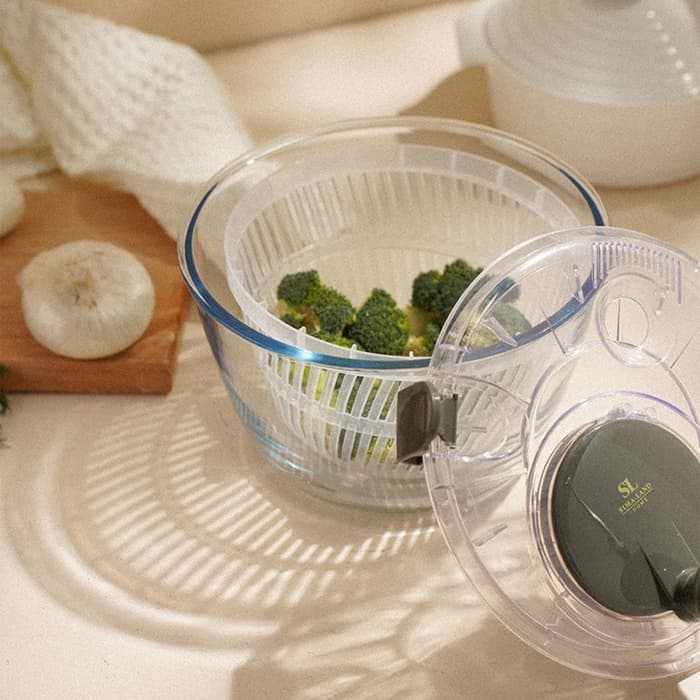 Центрифуга для сушки зелени SL Home «Оливковая роща», 5 л, стекло, оливковая